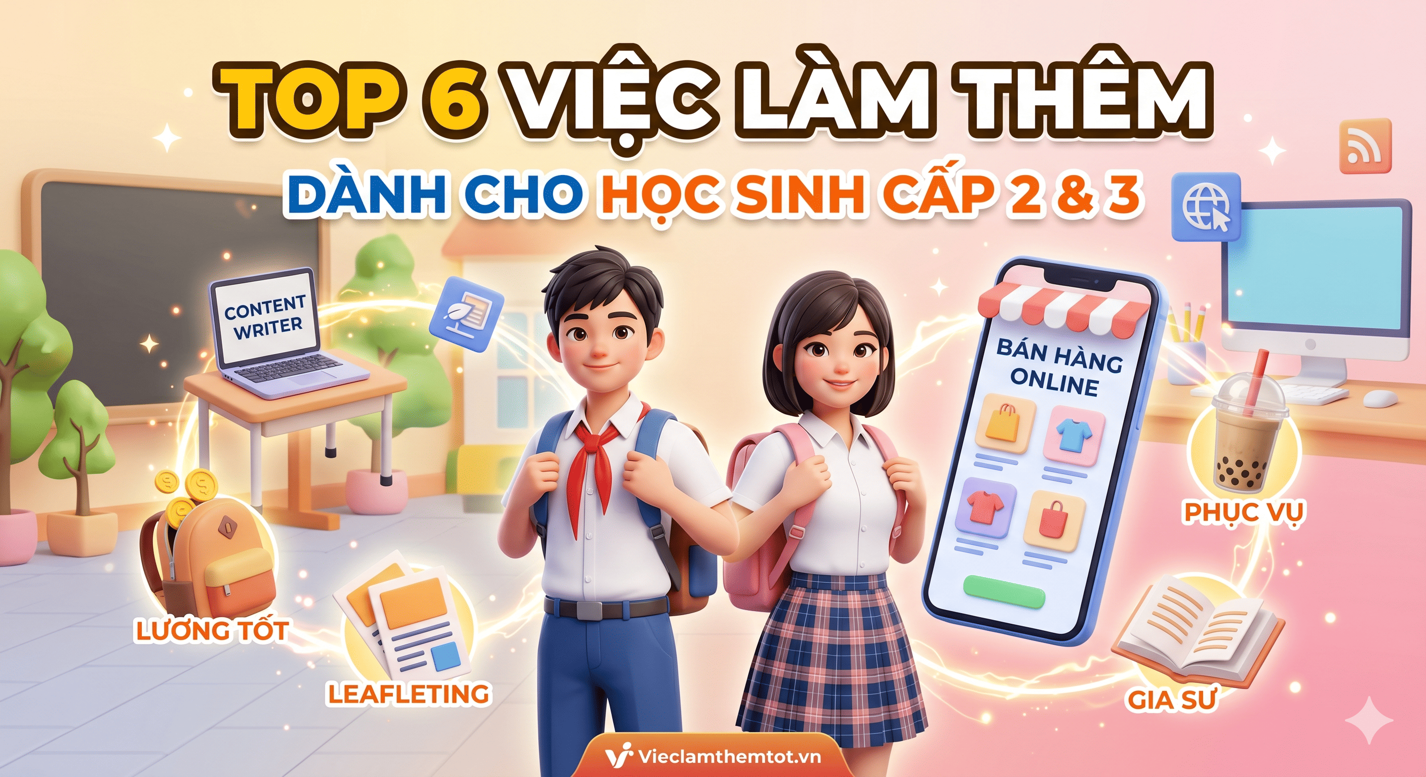 Top 6 Việc Làm Thêm Cho Học Sinh Cấp 2, 3 Tại Nhà Lương Cao