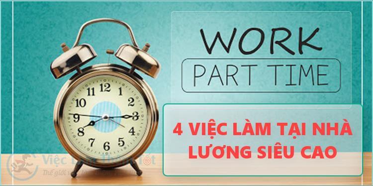 4 việc làm thêm tại nhà lương siêu cao