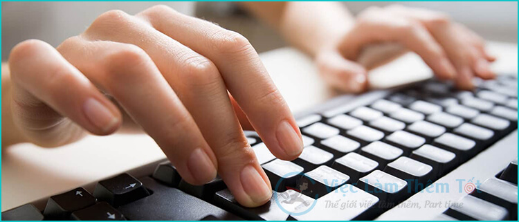 Nhân viên nhập liệu, dự liệu tại nhà
